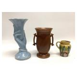 Vintage Shawnee Art Pottery Hand Vase and
