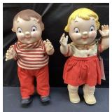 1970s CAMPBELLï¿½S SOUP KIDS BOY & GIRL DOLL SET