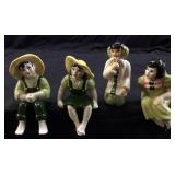 (4) VTG. CERAMIC ART STUDIO SHELF SITTER FIGURINES