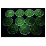 11 Green Uranium Hazel Atlas Fruits Pattern