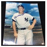 MLB HOF NY YANKEE MICKEY MANTLE AUTOGRAPHED