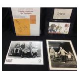(4) EAGLES AUTOGRAPHED POST ITS WITH PHOTO,