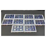 1999 thru 2008 S clad proof state quarter set