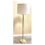Traditional brass floor lamp