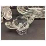 12 MIXED PIECE CUT CRYSTAL HORS D OEUVRE SET