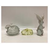 Rabbit on the Nest, Murano style Rabbit, Czech