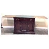 DREXEL CHERRY SERVER FLIP TOP SERVER, SIDEBOARD,