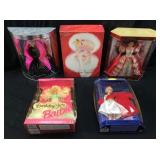 (5) BABRBIE DOLLS, PEPPERMINT PRINCESS, HAPPY