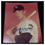 HOF NEW YORK YANKEE MICKEY MANTLE AUTOGRAPHED