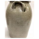 P. MCOY NC SALT GLAZED CROCK HANDLES ON EACH SIDE