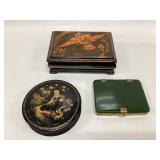 3 Trinket Boxes One Made In Ussr