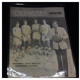 1973 UNC TARHEELS vs HOUSTON AUTOGRAPHED