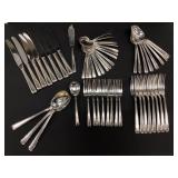 53 Piece Wallace silver plate flatware