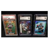 (3) 2020 PANINI PRIZM JALEN HURTS #129 GEM MINT