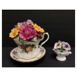 ROYAL ALBERT MUSICAL FORAL TEA CUP AND