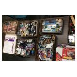 TABLE LOT ASSORTED ARTS & CRAFTS, DMC EMBROIDERY