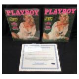 (2) DOROTHY STRATTON 1980 PLAYBOY MAGAZINE COVERS
