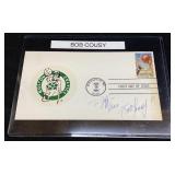 Hof Bob Cousy Boston Celtics 1991 Autographed