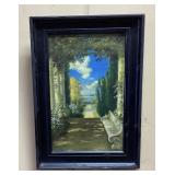 R. ATKINSON FOX THE ROSE BOWER PRINT, FRAME 14in L