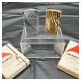2 Zippo style Slim lighters