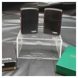2 Black Zippo style lighters