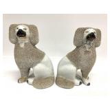 Pair of 19th Century Staffordshire White