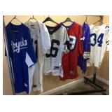 6 SPORTS JERSEYS, SIGNED KC ROYALS SIGNED GREG