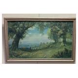 R. ATKINSON FOX INDIAN SUMMER PRINT, FRAME 32in L