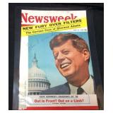 1958 NEWSWEEK MAGAZINE COVER JOHN F KENNEDY