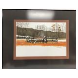 RUSTIC SNOW COVERED FARM BY JOHN HOLDER