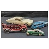 4 Vtg. Toy cars die cast and promo Thunderbird