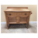 Antique Oak Wash Stand or Sideboard