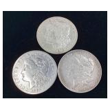 3) Morgan Silver Dollar coins