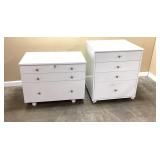 2 Sewing storage cabinet with drawers and casters