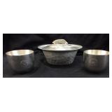 2 KIRK STIEFF PEWTER CUPS & EVERLAST FORGED