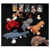 MINIATURE MOHAIR BEARS & TY BEANIE BABY GROUP