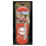 VTG. STYLE CHEVROLET CORVETTE METAL THERMOMETER,