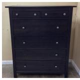 IKEA HEMNES 6 DRAWER CHEST, MISSING 1 KNOB