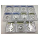 11) Silver Quarters Deep Cameo