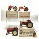 4) ERTL Cockshutt Die cast tractors.