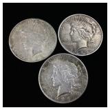 3) Peace Dollars coins