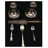 STERLING SILVER REED AND BARTON SPOON & FORK,