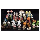 LARGE GROUP OF SALT & PEPPER SHAKERS, SNEEZING &