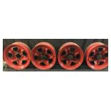 1982-85 RED 14in STEEL CAMARO WHEELS 5 LUG 5x4.75