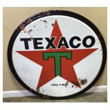 TEXACO STAR 35in DIE CUT SIGN, REPRO, NEW