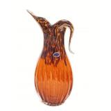 Murano hand-blown art glass vase