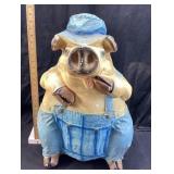 1970s Chalkware Giant Piggy bank