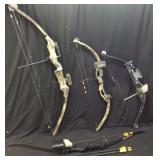 (4) COMPOUND BOWS, WHITETAIL BEAR, HIGH FIVE,