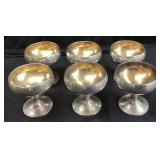 (6) STERLING SILVER SHERBETS