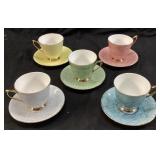 ROYAL ALBERT GOSSAMER MARBLEIZED PASTEL TEA SET